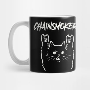 chainsmoker and the cat Mug